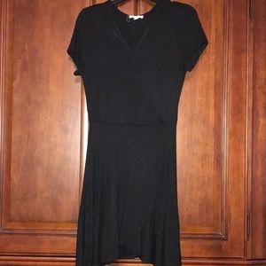 Black wrap dress